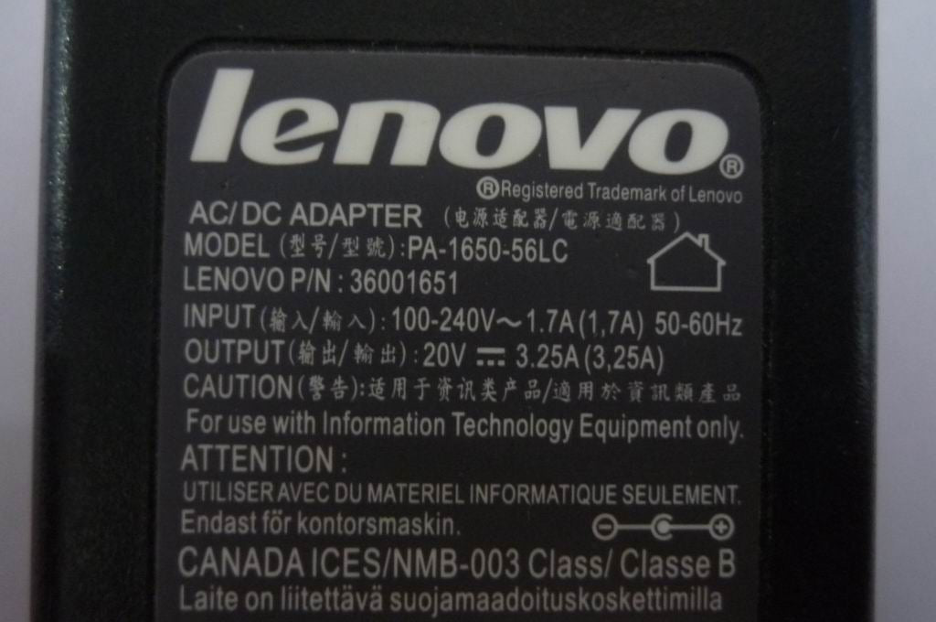 Lenovo Adapter Liteon Pa-1650-56Lc - 36001651