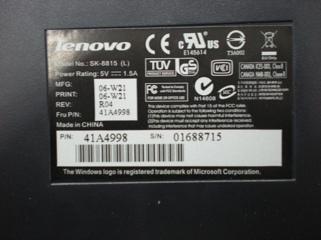 Lenovo Replacement Part - 41A4998