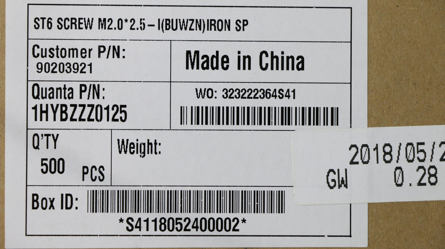 Lenovo Ks Kits Screws And Labels - 90203921