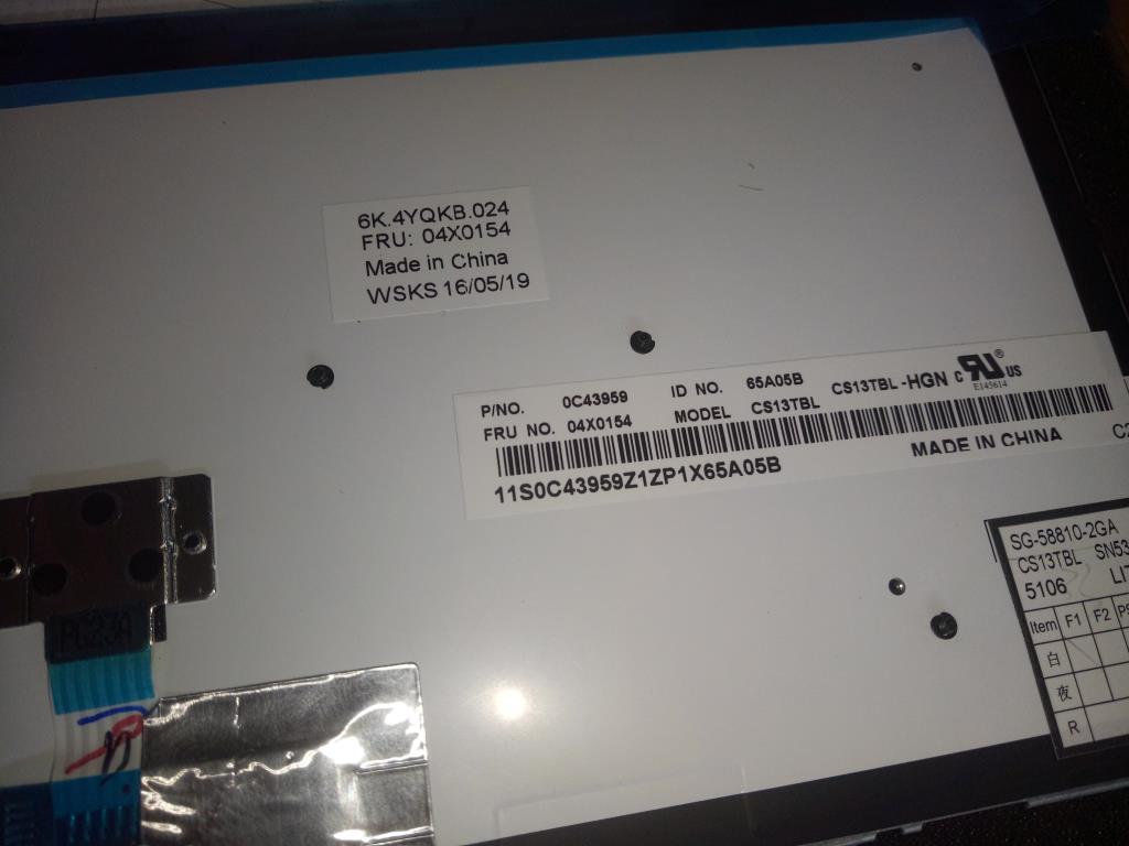 Lenovo Ki Keyboards Internal - 04X0154
