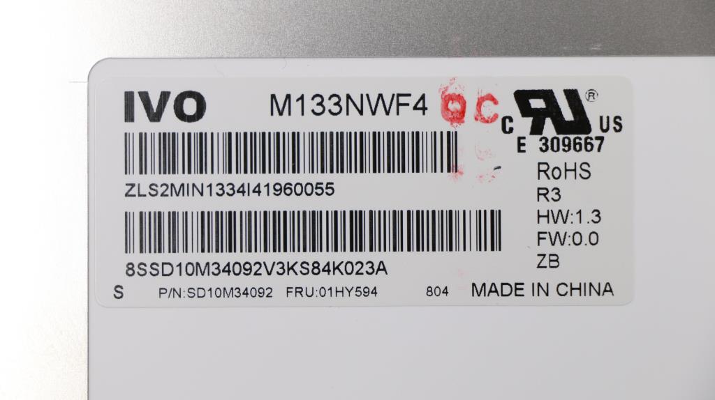 Lenovo 02DA316 Assembly Touch Lcd Module Ivo