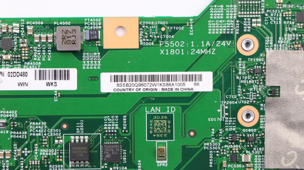 Lenovo System Board Planar Motherboar - 02DD480