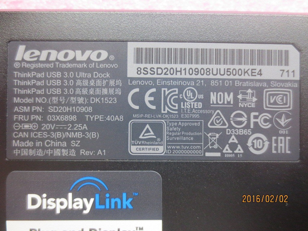 Lenovo Docking - 03X6898