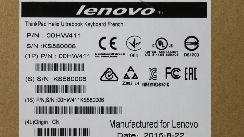 Lenovo Ki Keyboards Internal - 00HW411