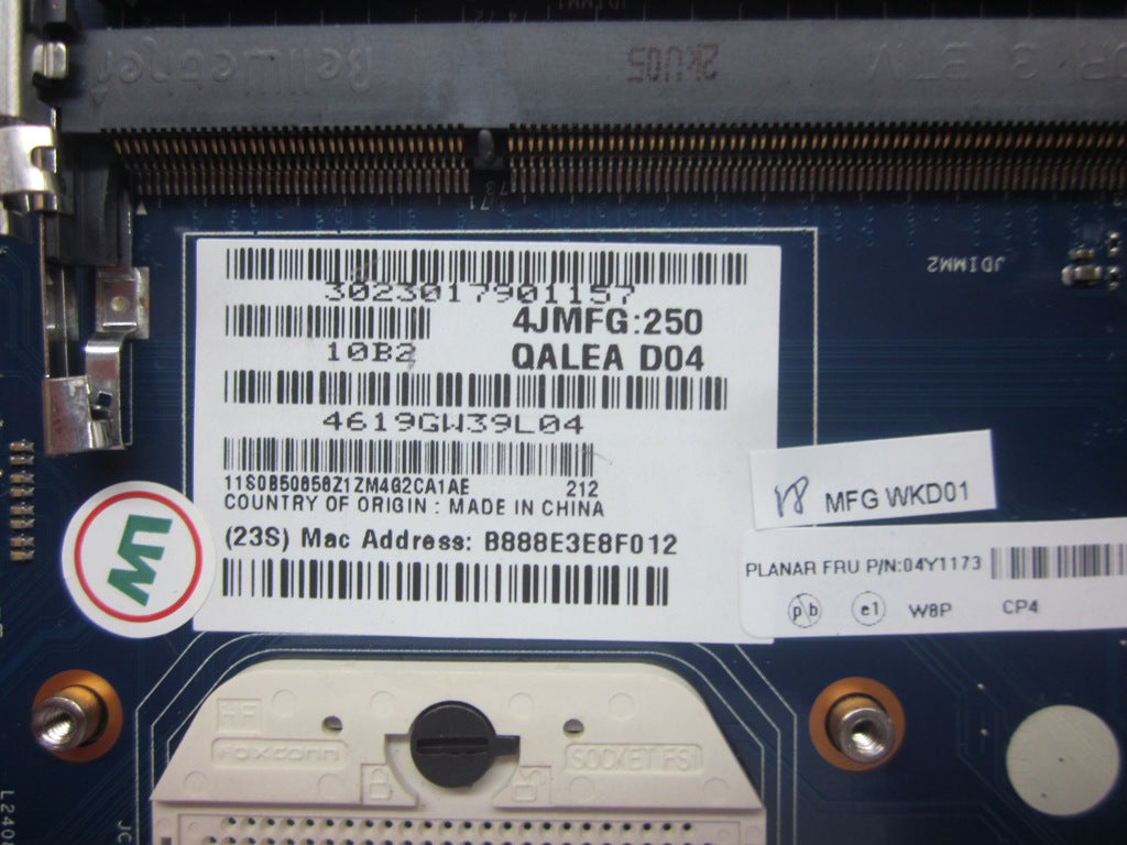 Lenovo 04Y1173 Cdpop Planar Amd 7470M 1Gb W8P