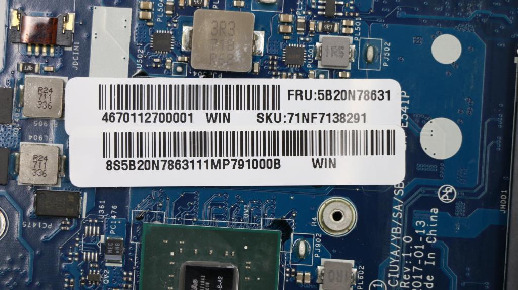 Lenovo Mbc80X2Win I77500Ugtr2G Nfpbl - 5B20N78631