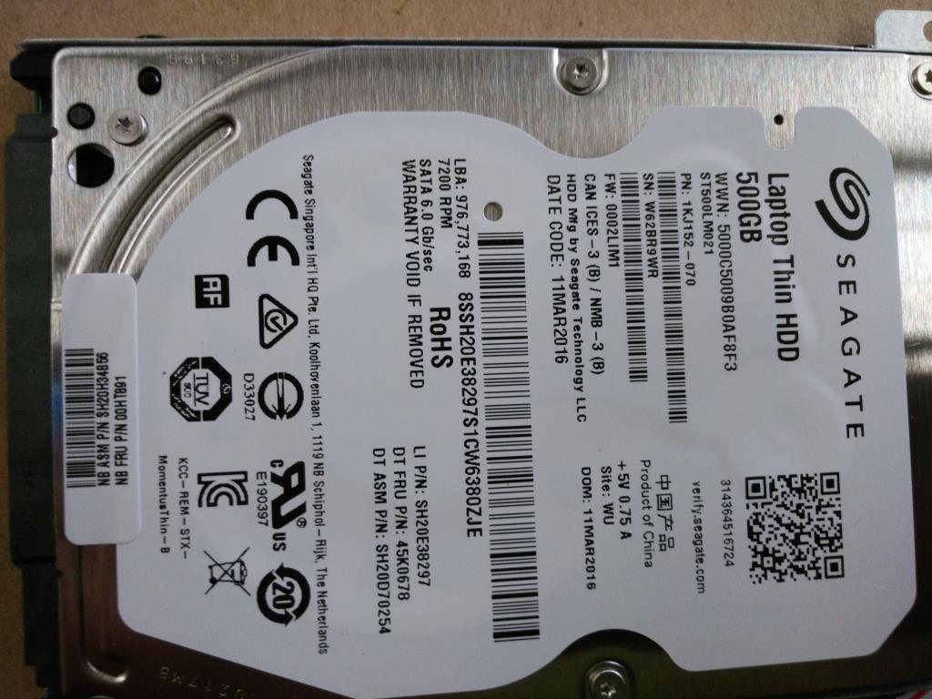 Lenovo Hd Hard Drives - 00HT891