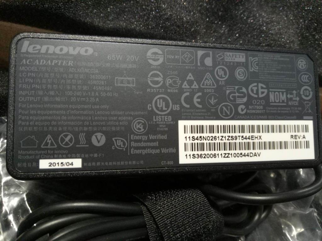 Lenovo Adp 65W 3P Eup Slim Plug A065R - 36200611