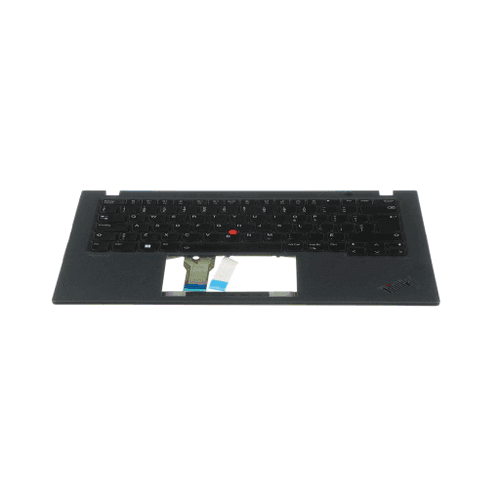 Lenovo C-Cover with Keyboard, Canadian French, Black, Backlit - 5M11A37187