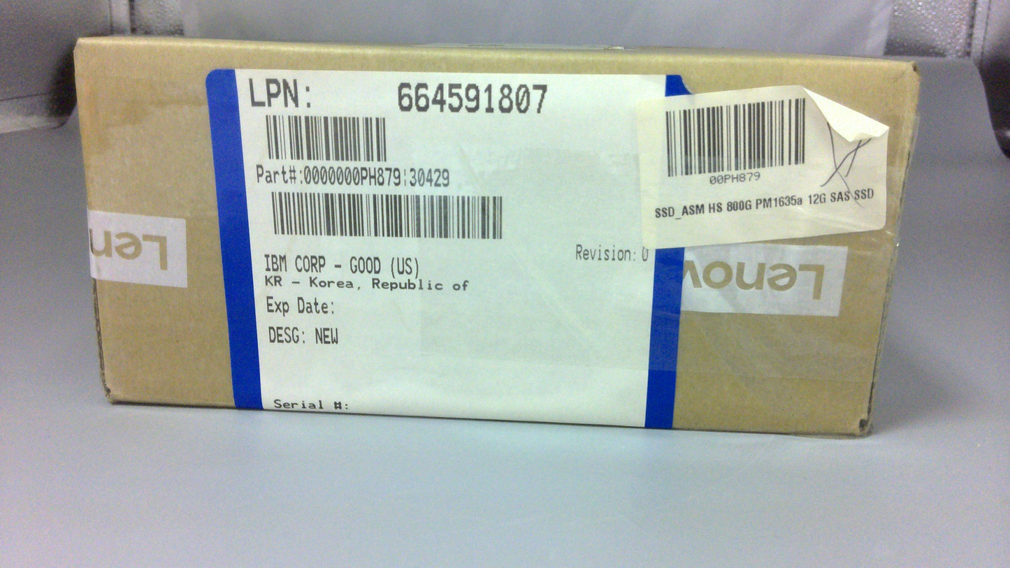 Lenovo Hs 2.5 800Gb Pm1635A 12Gb Sa - 00PH879