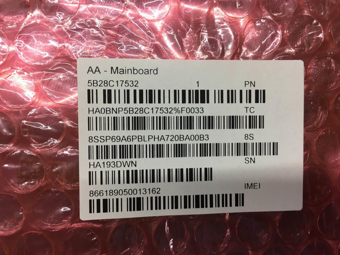 Lenovo Tb-J706L Mb_6+128G And*Hq3160A - 5B28C17532