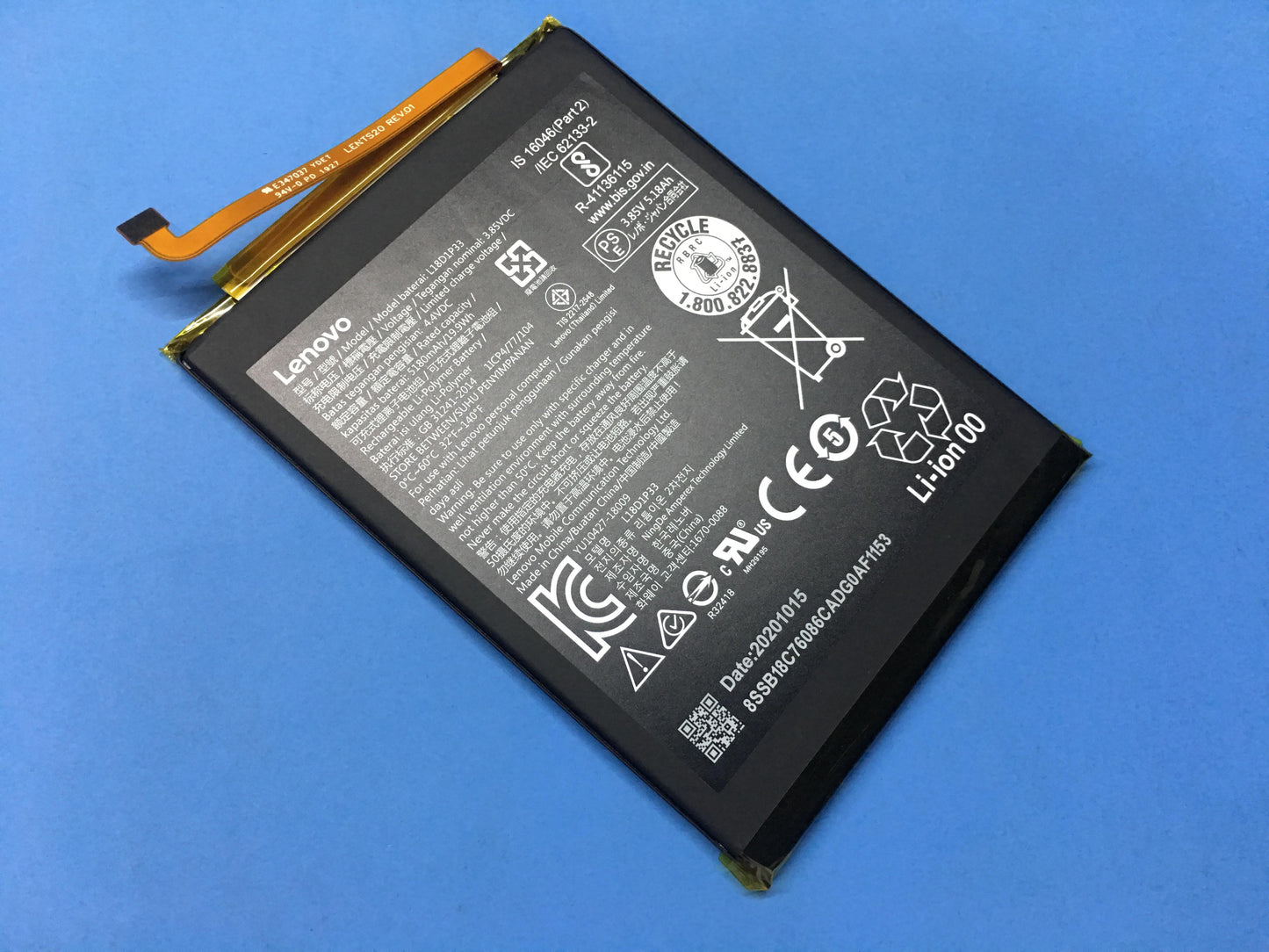 Lenovo SB18C76086 Nvt-A-18B L18D1P33 3.85V19.9Wh