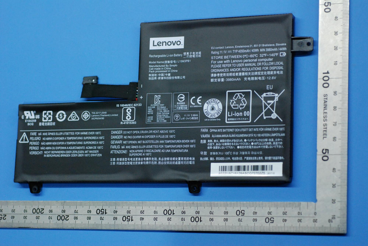 Lenovo SB18C15129 Sp-A L15M3Pb1 11.1V45Wh3Cell B