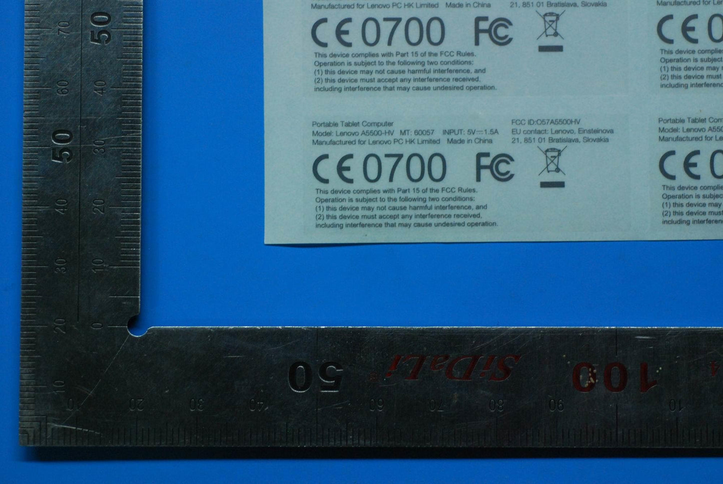 Lenovo A5500-Hv Rating Label And*82Lv - 5L19A6MWC6