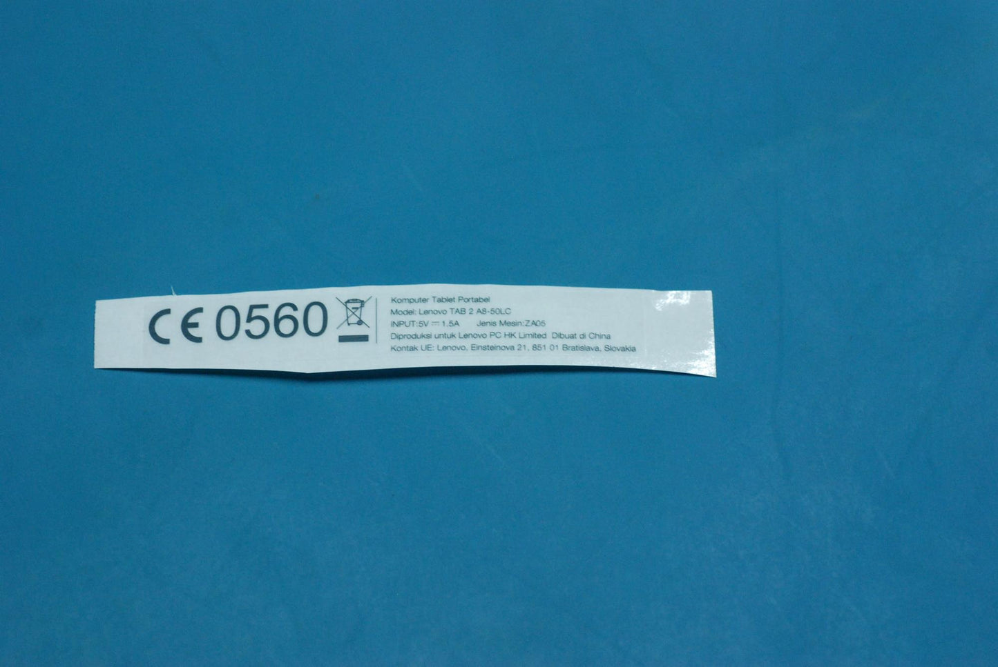 Lenovo A8-50Lc Id Rating Label And*70 - 5L18C02783