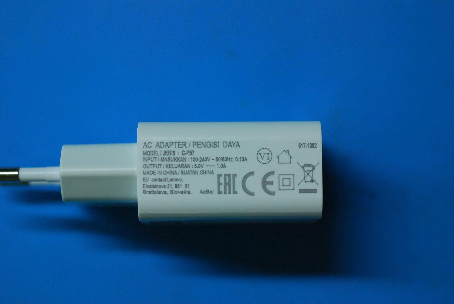 Lenovo Ac Adapter C-P57 5V/1A No Hebr - SA18C02304