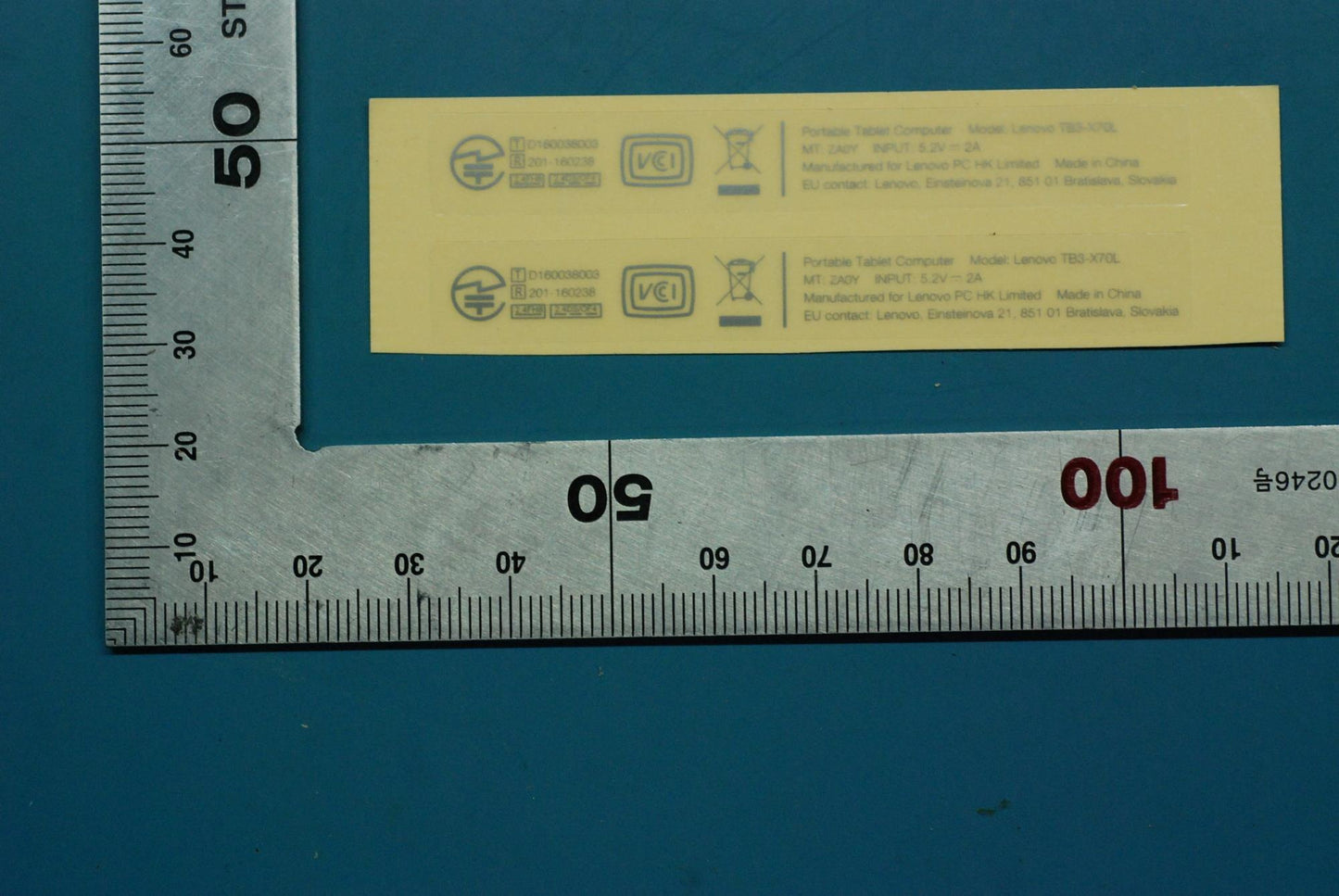 Lenovo Tb3-X70L Rating Label_Jp And*H - 5L18C05637