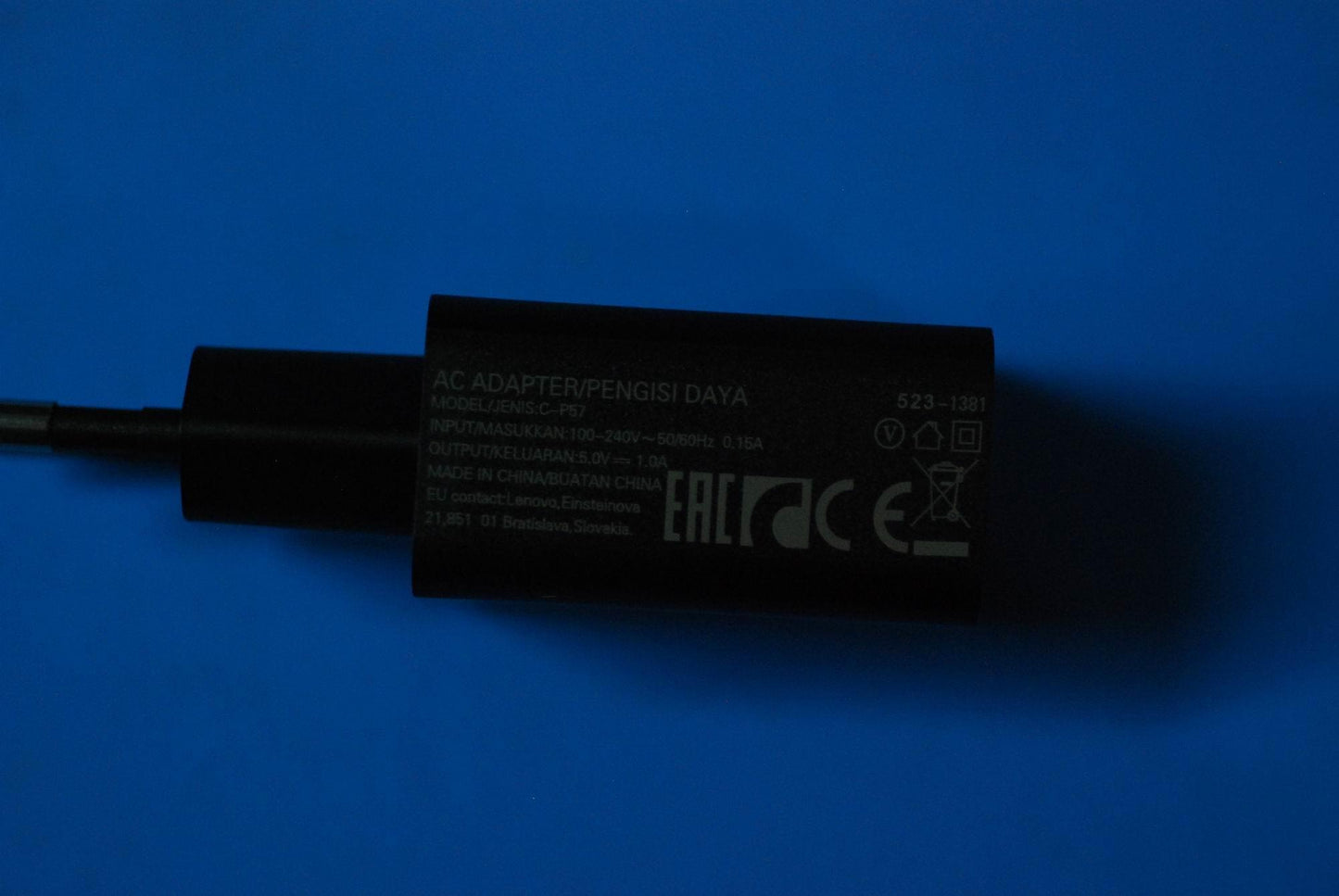 Lenovo Ac Adapter C-P57 5V/1A Eu Blac - SA18C01243