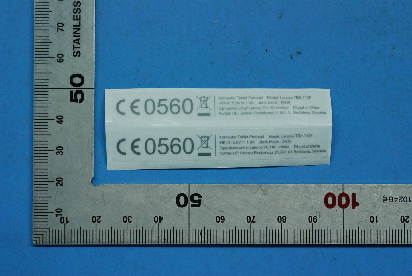 Lenovo Tb3-710F Ratinglabel_Id And*Hq - 5L18C06730