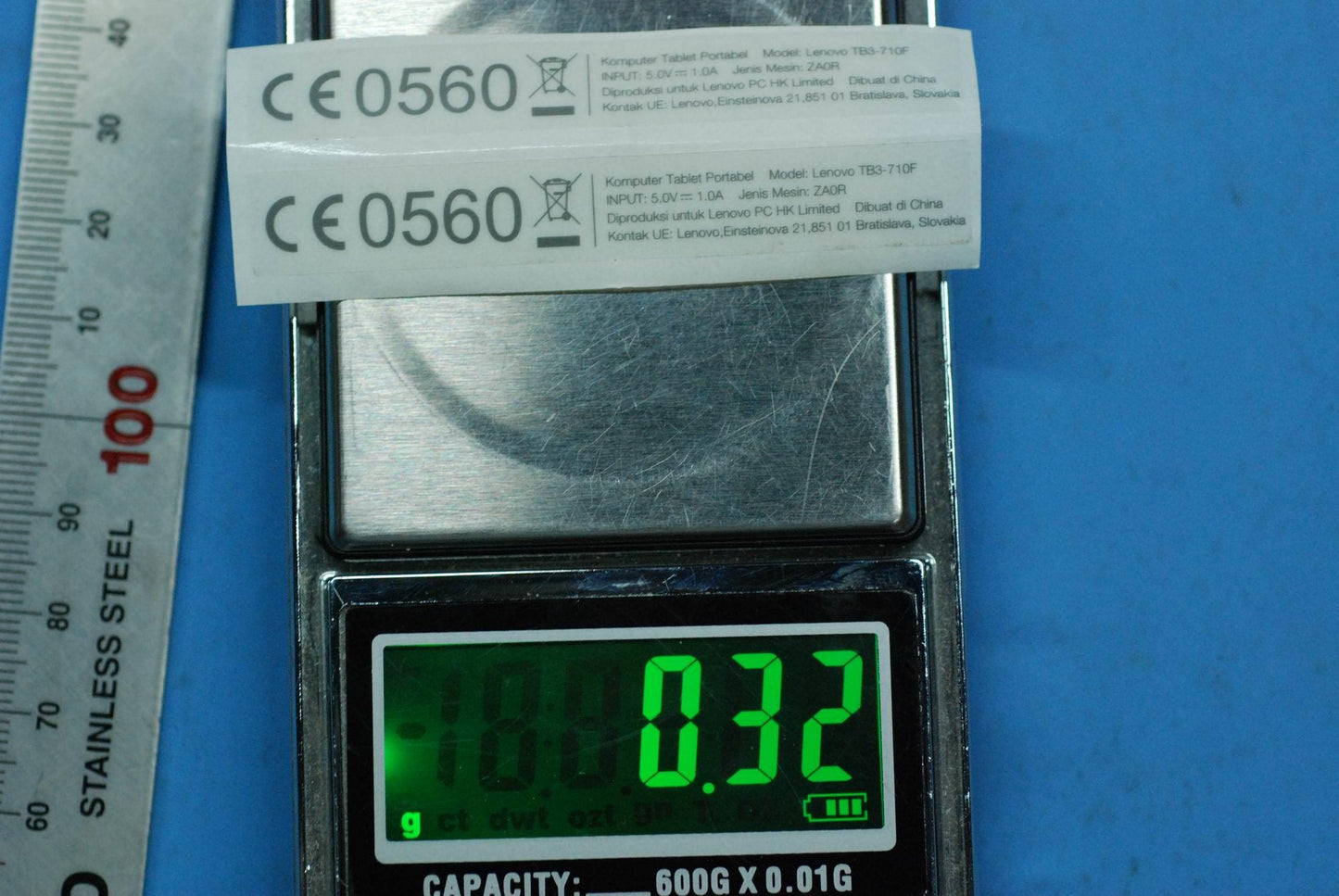 Lenovo Tb3-710F Ratinglabel_Id And*Hq - 5L18C06730