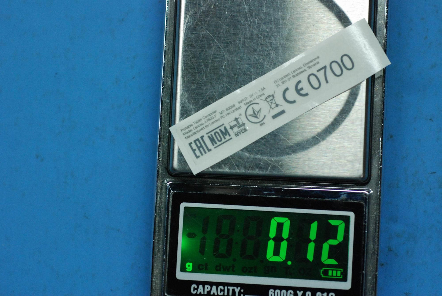 Lenovo A7600-F Rating Label-Ru And*82 - 5L19A6MWC8