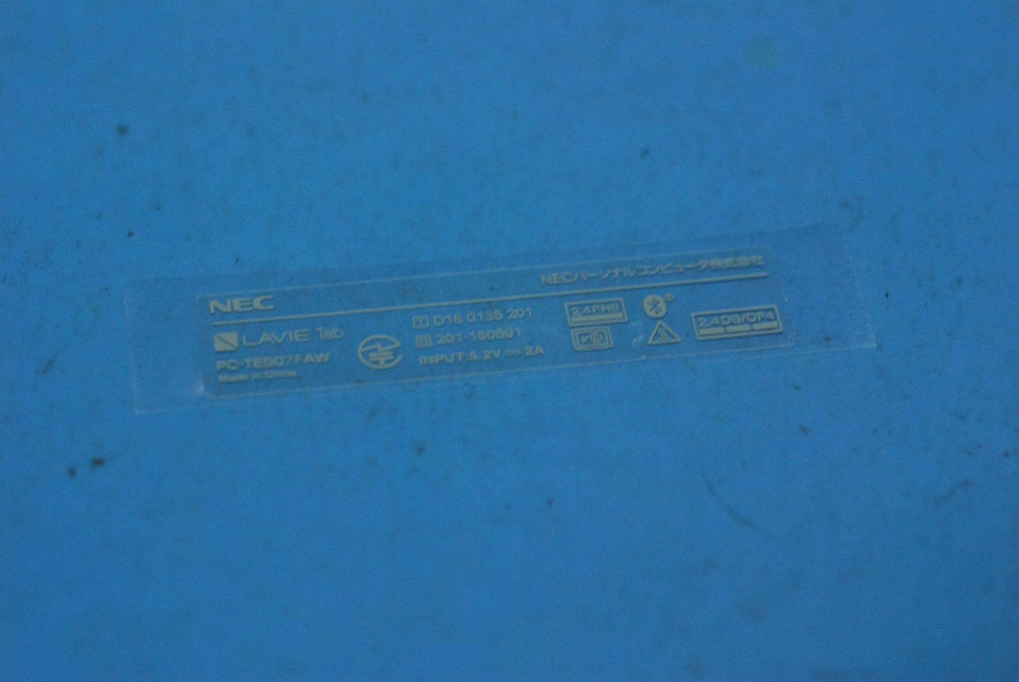 Lenovo Tb-7703F Rating Label_Nec And* - 5L18C07170