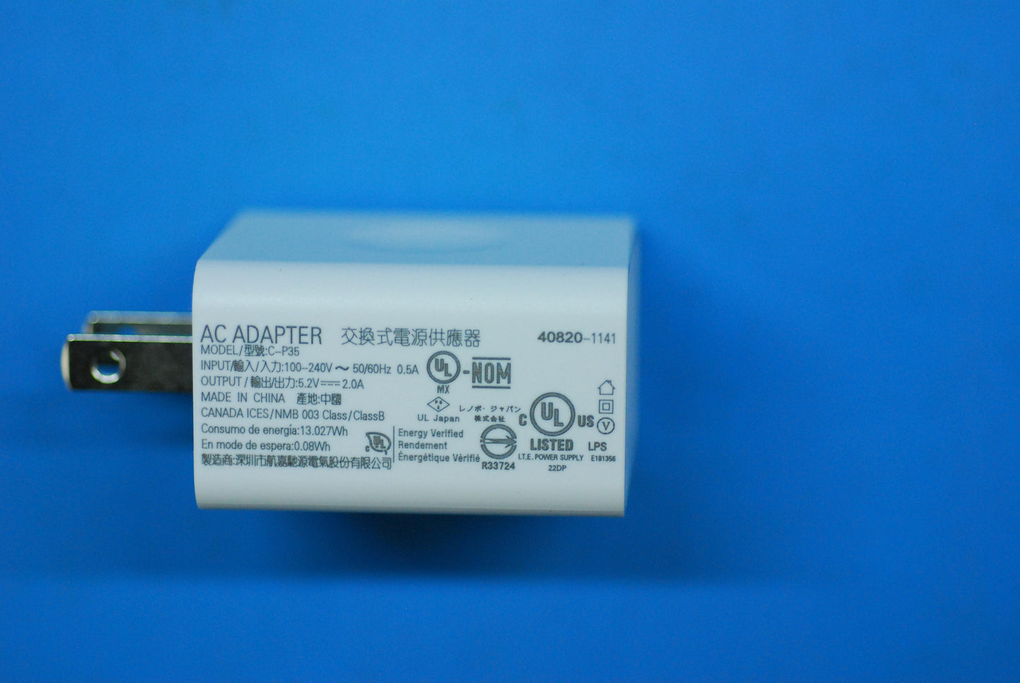 Lenovo Charger And*C-P35 5.2V/2A Us W - 5A19A464N3