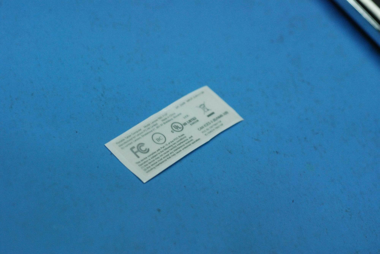 Lenovo Tb3-710F Ratinglabel_Us And*Hq - 5L18C06731