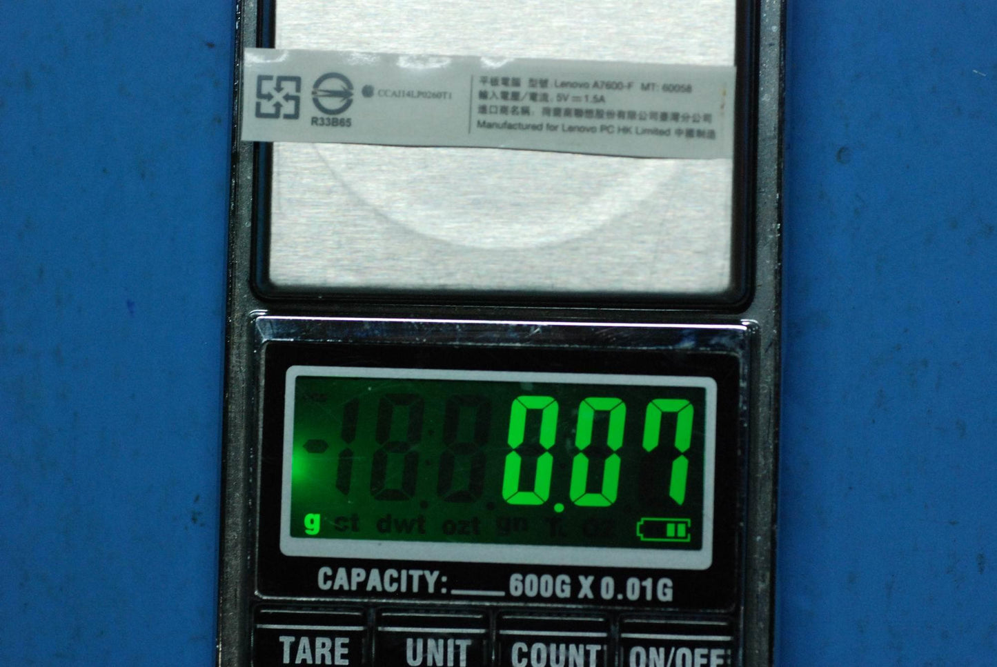 Lenovo A7600-F Rating Label-Tw*82Lvp0 - 5L19A6MWC9
