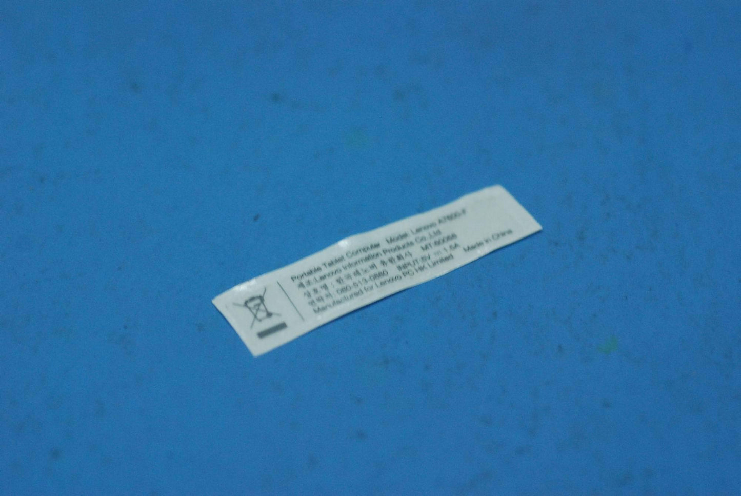 Lenovo A7600 Rating Label Kr And*82Lv - 5L19A6MVXF