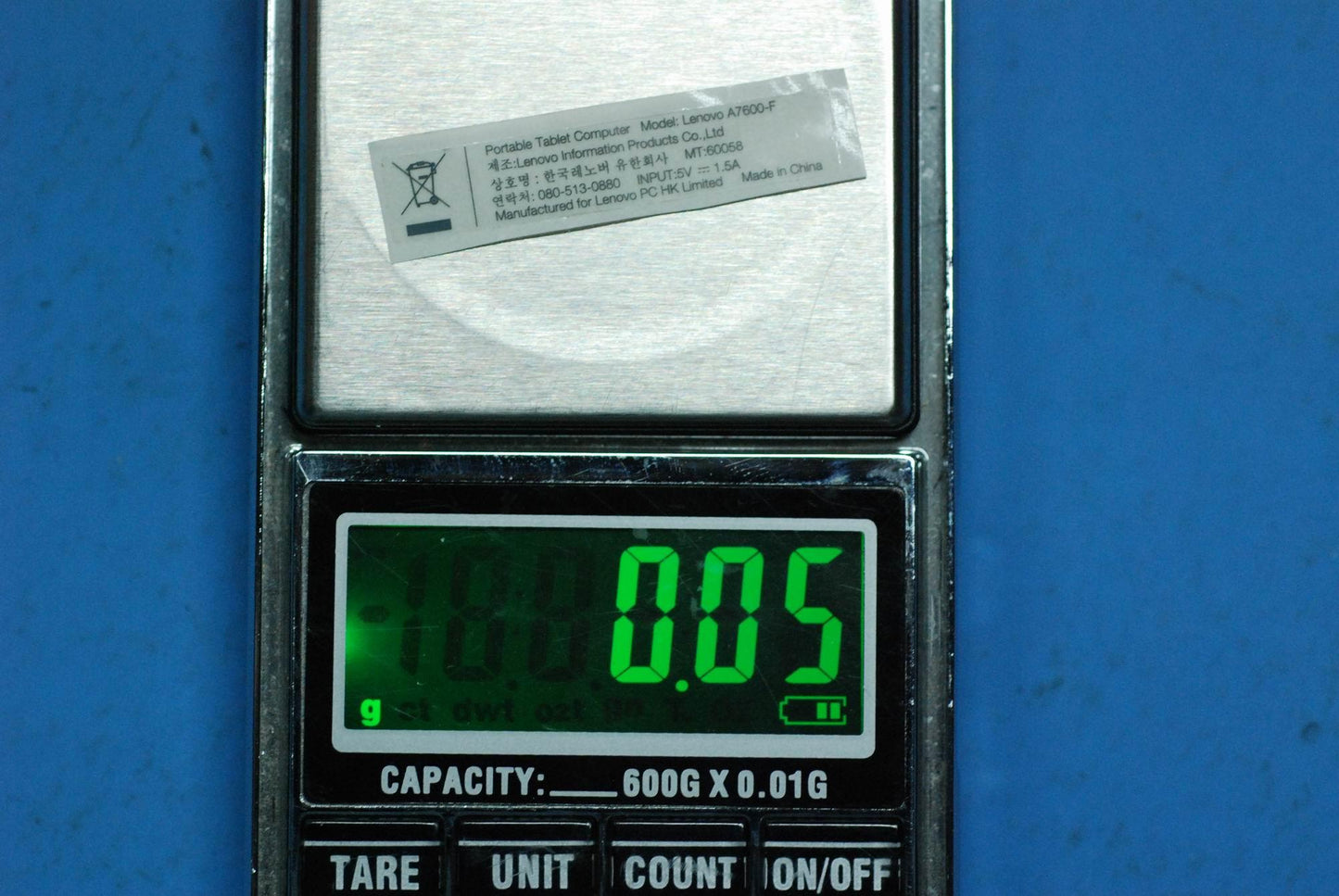 Lenovo A7600 Rating Label Kr And*82Lv - 5L19A6MVXF