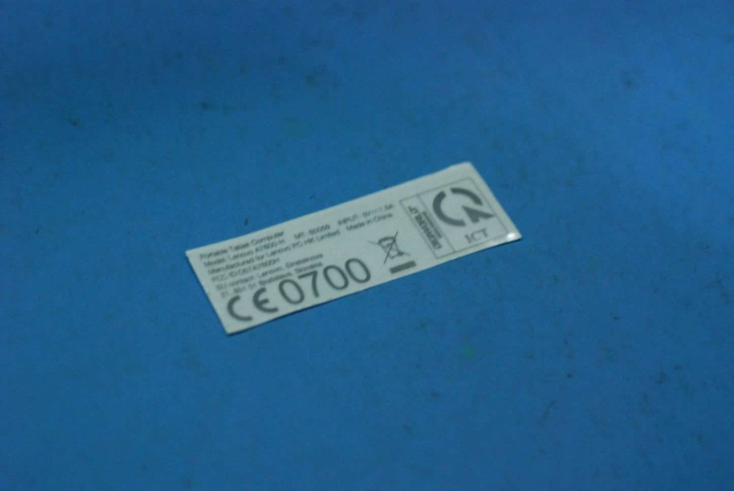 Lenovo A7600-H Rating Label-Vn And*82 - 5L19A6MWCG