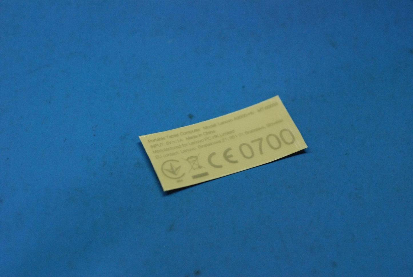 Lenovo A3500 Handset Label And*701522 - 5L19A6MXS4