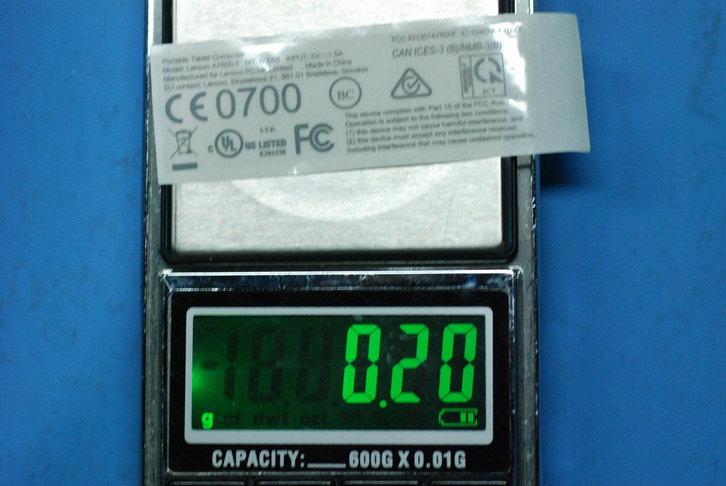 Lenovo A7600 Rating Label&*82Lvp00003 - 5L19A6MVXE