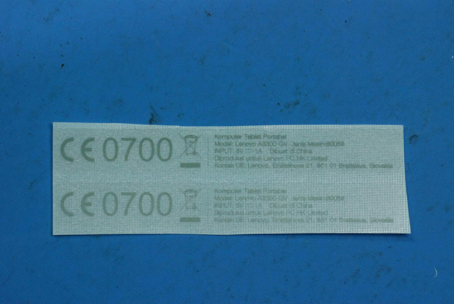 Lenovo A3300 Label_Hv(Ua) And*Hq60401 - 5L19A6N4SB