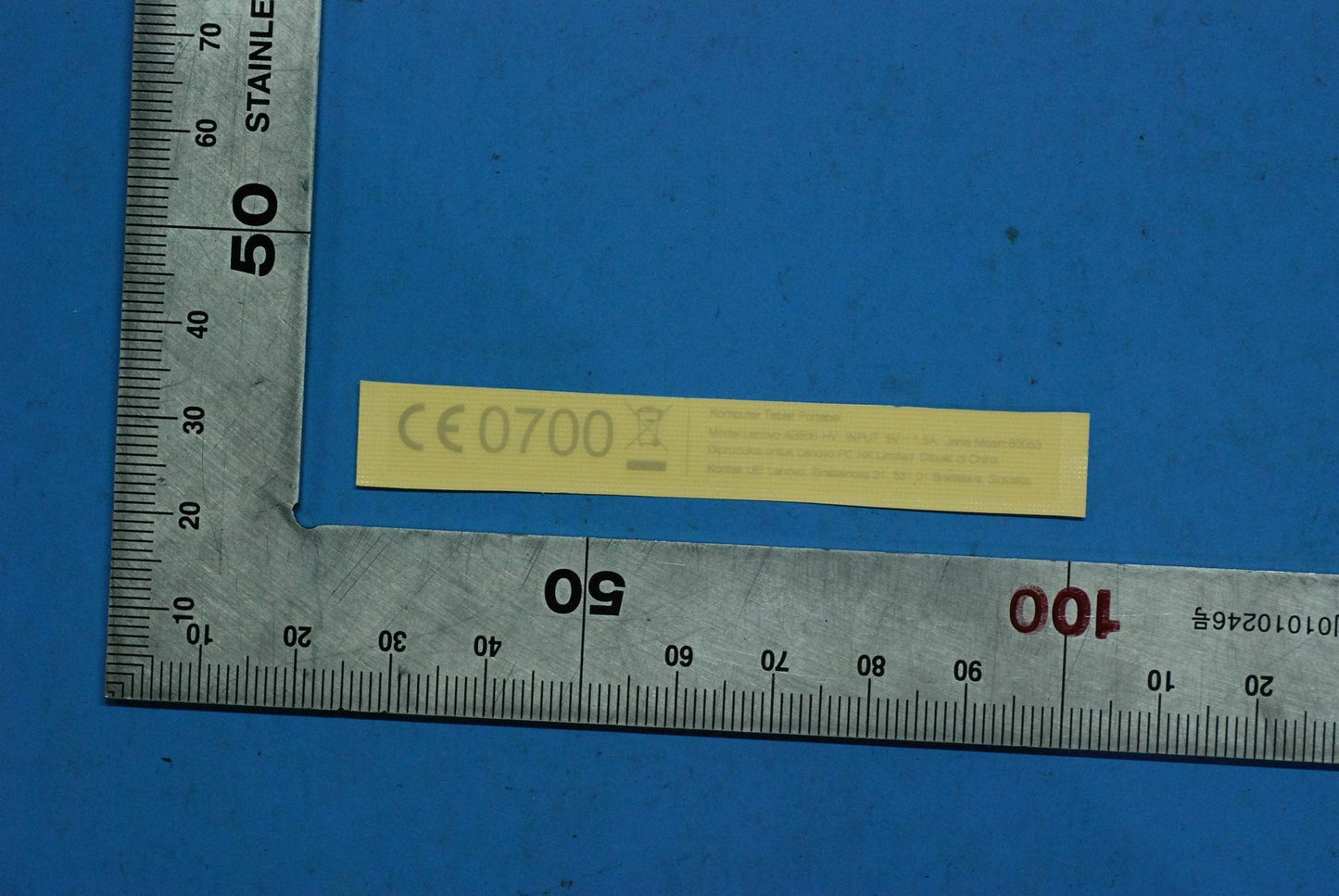 Lenovo A3500 Handset Label And*701522 - 5L19A6MW2D