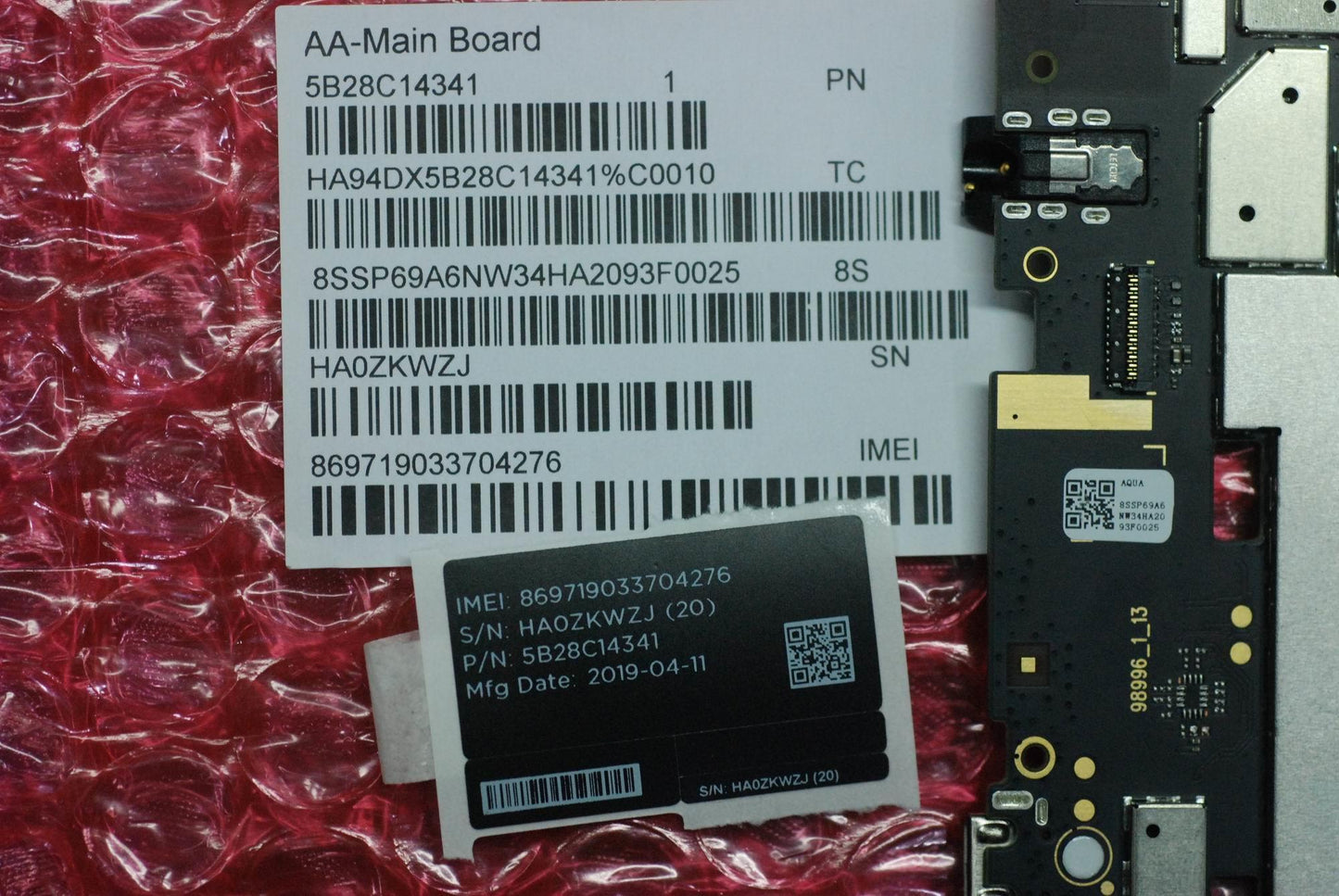 Lenovo Tb-7104I Mb1_8G And*7152010093 - 5B28C14341