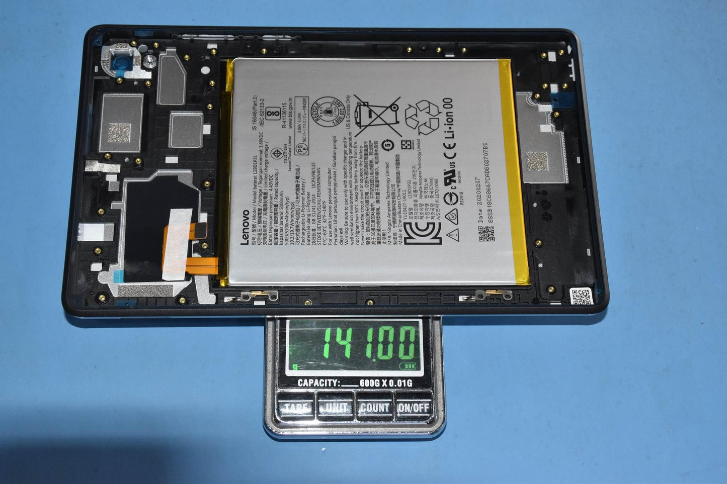 Lenovo Tb-8705X Rear Cover_Sil And712 - 5P68C16901