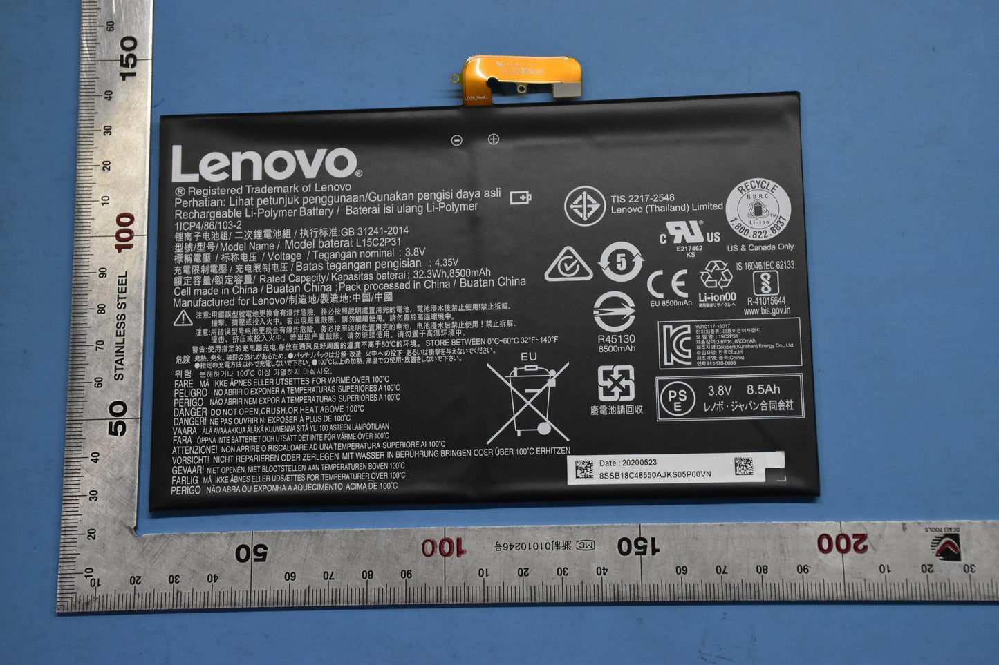 Lenovo SB18C46550 Cpt-A-Lb L15C2P31 3.8V32.3Wh 2