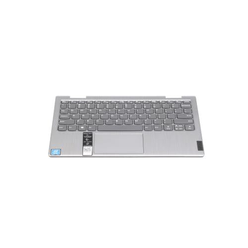 Lenovo C-Cover with Keyboard, USA English, Platinum Grey, Non-Backlit, Non-Fingerprint - 5CB0X56516