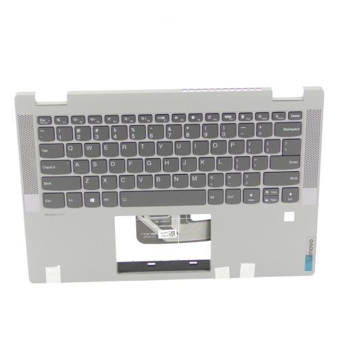Lenovo C-Cover with keyboard, USA English, Platinum Grey, Backlight - 5CB0Y85364
