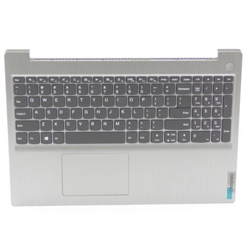 Lenovo C-Cover with Keyboard, USA English, Platinum Grey, Non-Backlight, Non-Fingerprint - 5CB0X57476