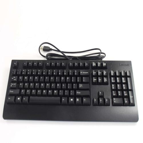 Lenovo (00XH688) External USB Keyboard, USA English Layout, Black, Non-Backlit