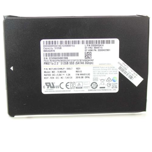 Lenovo (00UP424) 512GB SSD, 2.5", 7mm, SATA6G, Samsung, OPAL