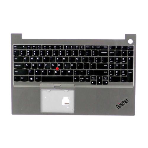 Lenovo C-Cover with Keyboard, USA English, Silver, Non-Backlit - 5M10V16930
