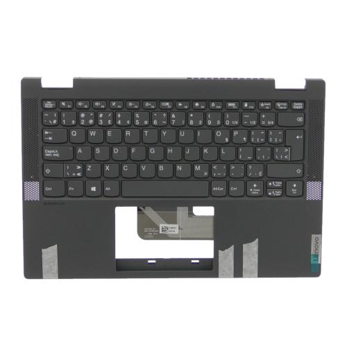 Lenovo C-Cover with Keyboard, Canadian French-English, Grey, Non-Backlight - 5CB0Y85466
