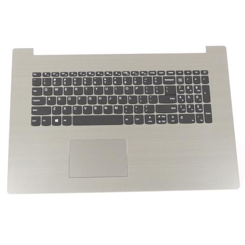 Lenovo (5CB0R20167) C-Cover with Keyboard, USA English, Platinum Grey, Non-Backlit, Non-Fingerprint