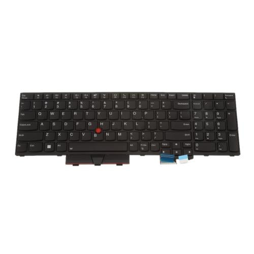 Lenovo Internal Keyboard, USA English, Black, Backlit, with Numeric Keypad - 5N21B44365