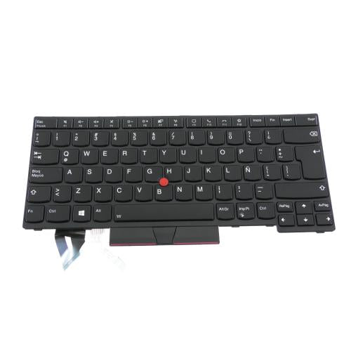Lenovo Latin American Keyboard, Black, Backlit - 5N20V44051