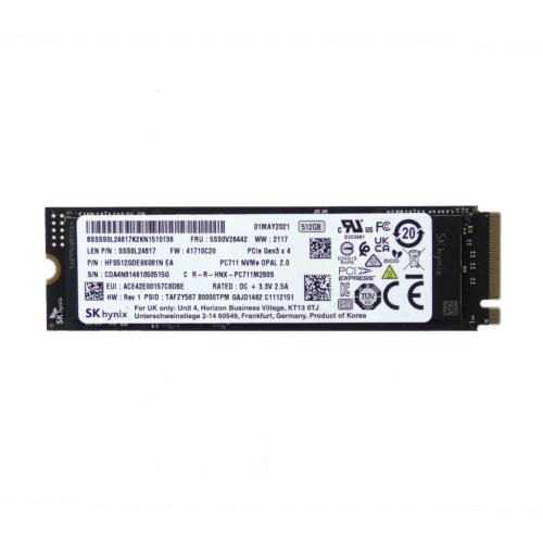 Lenovo (5SS0V26442) 512GB SSD, M.2 2280, PCIe 3x4, OPAL, SK Hynix